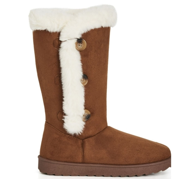 cloudwalkers Shoes - Cloudwalkers Women's Wide Fit Rosalie Tall Brown Boots  Size 10Wide  NWT
